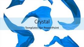  Presentation with satin - Audience pleasing slide deck consisting of smooth elegant blue satin cloth backdrop and a  colored foreground