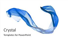  Presentation with elegant - Colorful slide set enhanced with smooth elegant blue transparent cloth backdrop and a white colored foreground