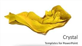  Presentation with image resolution - Slide set consisting of smooth elegant golden transparent cloth background and a white colored foreground