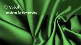  Presentation with smooth elegant grey silk - PPT theme consisting of clothing silk - smooth elegant green satin background background and a forest green colored foreground