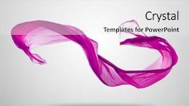  Presentation with pink - PPT theme featuring smooth elegant pink transparent cloth background and a white colored foreground