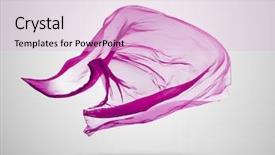  Presentation with smooth elegant grey silk - Audience pleasing PPT layouts consisting of smooth elegant pink transparent cloth backdrop and a lavender colored foreground