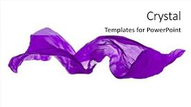  Presentation with elegant - Beautiful slide deck featuring smooth elegant purple transparent cloth backdrop and a white colored foreground
