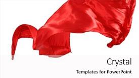  Presentation with satin - Beautiful slides featuring smooth elegant red satin isolated backdrop and a  colored foreground