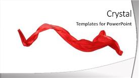  Presentation with satin - PPT theme consisting of smooth elegant red satin isolated background and a  colored foreground