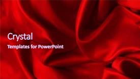  Presentation with satin - Cool new presentation theme with smooth elegant red silk can backdrop and a wine colored foreground