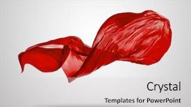  Presentation with red grey - Beautiful theme featuring smooth elegant red transparent cloth backdrop and a light gray colored foreground