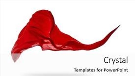  Presentation with image resolution - Slide deck having smooth elegant red transparent cloth background and a white colored foreground