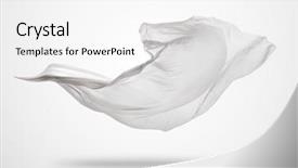  Presentation with smooth elegant grey silk - Amazing slides having smooth elegant transparent white cloth backdrop and a white colored foreground