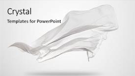  Presentation with elegant - Amazing theme having smooth elegant transparent white cloth backdrop and a white colored foreground