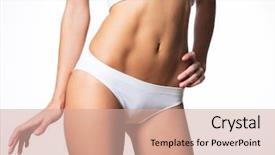  Presentation with slim body - Cool new slide set with smooth line - beautiful slim body backdrop and a  colored foreground