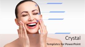  Presentation with medical procedures - Audience pleasing presentation theme consisting of smooth line - closeup shot of female pretty backdrop and a lemonade colored foreground