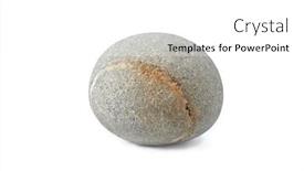  Presentation with stone - Slide deck consisting of smooth-round-stone-on-white background and a white colored foreground