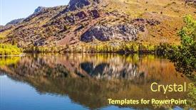  Presentation with journey - Slide deck featuring smooth-surface-of-the-water background and a tawny brown colored foreground