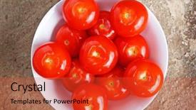  Presentation with tomato ketchup single red - Cool new presentation theme with smoothie store - beautiful ripe red tomatoes backdrop and a red colored foreground