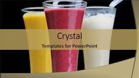  Presentation with fruit drink - Cool new PPT layouts with smoothies isolated shake drink fruit healthy backdrop and a yellow colored foreground