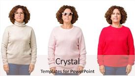  Presentation with collage - Audience pleasing slide set consisting of smple - collage of middle age senior backdrop and a  colored foreground