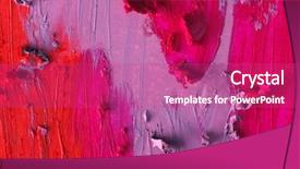  Presentation with lipstick - Colorful theme enhanced with smudged colourful lipstick background backdrop and a purple colored foreground