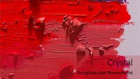  Presentation with lipstick - Theme with smudged colourful lipstick on white background and a crimson colored foreground