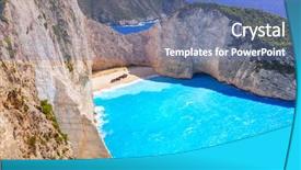  Presentation with zakynthos - PPT layouts having smugglers - beautiful navagio beach shipwreck beach background and a  colored foreground