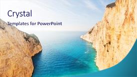  Presentation with zakynthos - Amazing theme having smugglers - beautiful sea landscapes on zakynthos backdrop and a  colored foreground