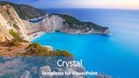 Presentation with zakynthos - PPT theme with smugglers - navagio beach shipwreck beach background and a  colored foreground