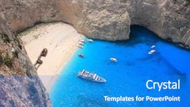  Presentation with zakynthos - Presentation theme featuring smugglers - shipwreck beach - one background and a  colored foreground