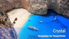  Presentation with zakynthos - Slides featuring professional deejay equipment with music mixing controller and sound equalizer note shallow depth of field background and a tawny brown colored foreground