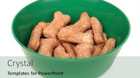  Presentation with snack food - Cool new theme with snack-food-for-dogs-biscuits backdrop and a ocean colored foreground
