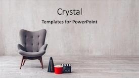  Presentation with movie studio - Slides having snack for watching movie background and a light gray colored foreground