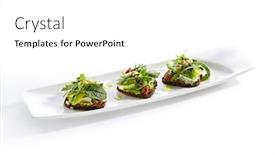  Presentation with snack - Audience pleasing PPT theme consisting of snack-on-whole-grain-bread backdrop and a white colored foreground