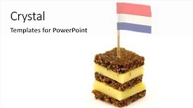  Presentation with lgbt diversity rainbow flag isolated - Audience pleasing PPT layouts consisting of snack with dutch flag toothpick backdrop and a  colored foreground