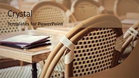  Presentation with paris - Beautiful slides featuring snackbar - paris cafe backdrop and a  colored foreground