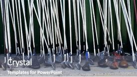  Presentation with sports golf - Beautiful PPT theme featuring snackbar - row of many used old backdrop and a gray colored foreground