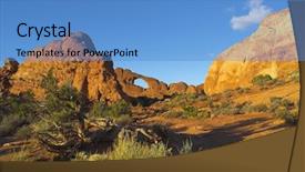  Presentation with arches national park - Presentation having  background and a  colored foreground