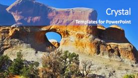  Presentation with arches - Slide deck having  background and a  colored foreground