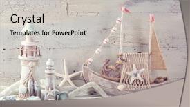  Presentation with marine life - Audience pleasing slides consisting of snails beach - marine life decoration backdrop and a light gray colored foreground