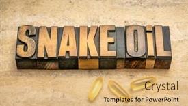  Presentation with chinese medicine - Colorful presentation enhanced with snake-oil-word-abstract backdrop and a yellow colored foreground