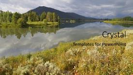  Presentation with teton - Amazing slide deck having snake river in grand teton national park usa backdrop and a gold colored foreground