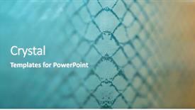  Presentation with green abstract leaves texture - Audience pleasing presentation theme consisting of snake skin abstract background texture backdrop and a teal colored foreground