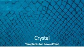  Presentation with green abstract leaves texture - Presentation theme having snake skin abstract background texture background and a ocean colored foreground