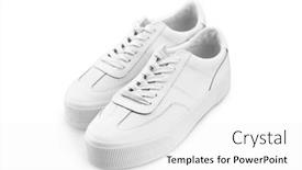  Presentation with sneakers - PPT layouts featuring sneakers-isolated-on-white-background background and a white colored foreground
