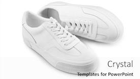  Presentation with sneakers - Beautiful theme featuring sneakers-isolated-on-white-background backdrop and a white colored foreground