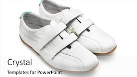 Presentation with sneakers - Presentation theme enhanced with velcro - sneakers background and a white colored foreground