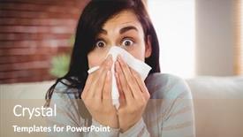  Presentation with lactation young woman breastfeeding - Amazing slide deck having sneeze - portrait of shocked young woman backdrop and a coral colored foreground