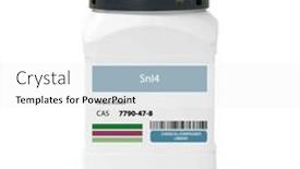  Presentation with chemical - Presentation enhanced with sni4-tin-iv-iodide-chemical and a white colored foreground