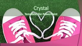  Presentation with green gram - Amazing slide deck having snickers - beautiful gumshoes on green grass backdrop and a ocean colored foreground