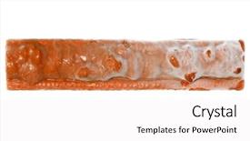  Presentation with chocolate ice cream - Presentation design with snickers - chocolate peanut nugget frozen ice background and a white colored foreground