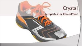  Presentation with sneakers - Cool new presentation with snickers - sport sneakers isolated on white backdrop and a lemonade colored foreground