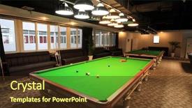  Presentation with fun - Presentation with snooker - billiards game full of fun background and a tawny brown colored foreground